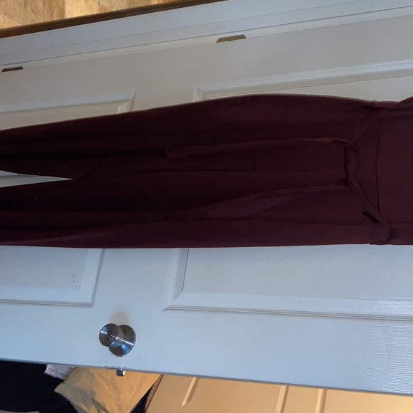 Burgundy jumpsuit - Picture 4 of 4